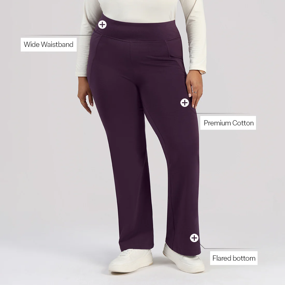 AM:PM Cotton Flare Pants - Image 144