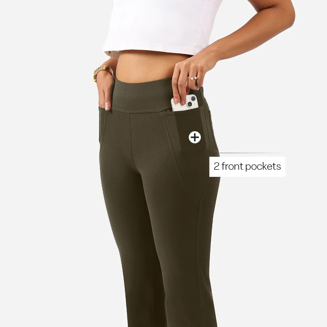 AM:PM Cotton Flare Pants - Image 167