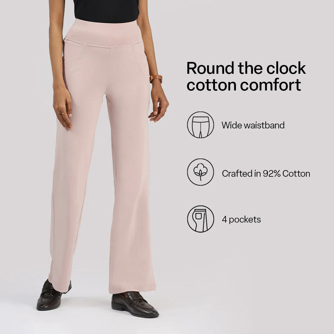 AM:PM Cotton Flare Pants - Image 194