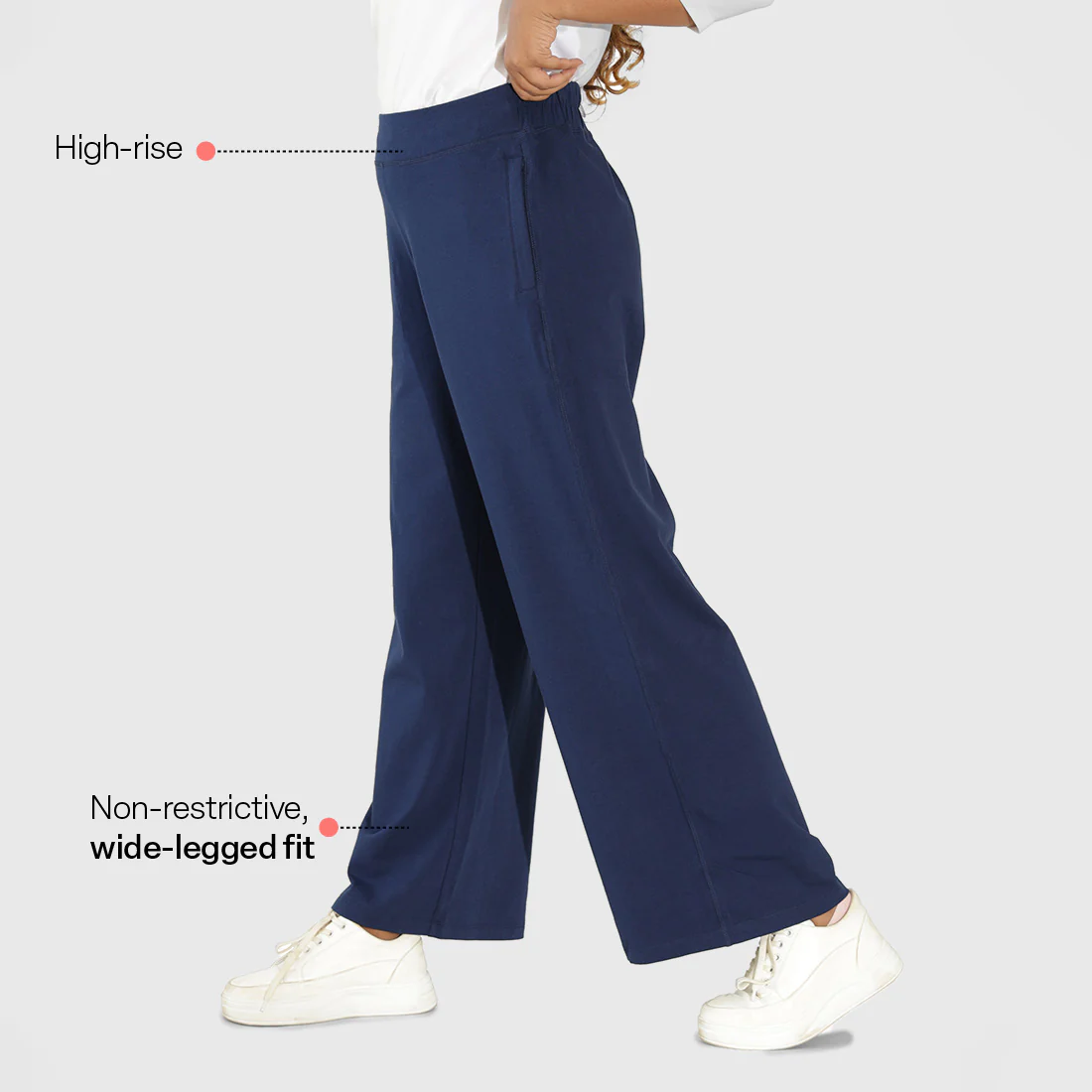 AM:PM Cotton Wide Legged Pants - Image 11