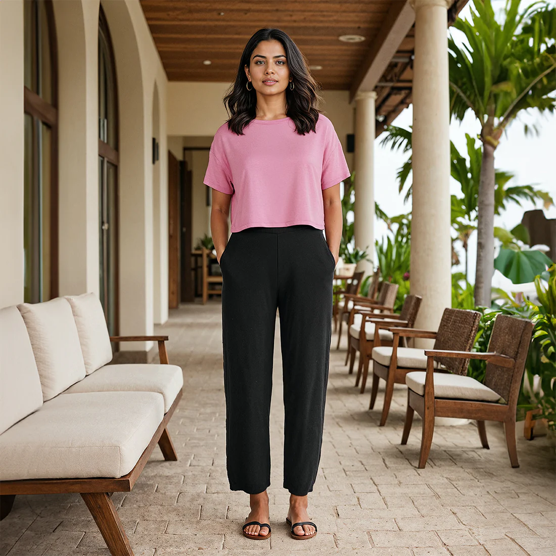 Move All Day Cotton Wide Pants - Image 156